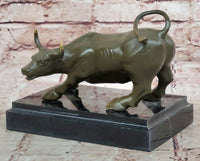 Charging Bull Bronze Sculpture - Wall Street Prosperity Art