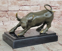 Charging Bull Bronze Sculpture - Wall Street Prosperity Art