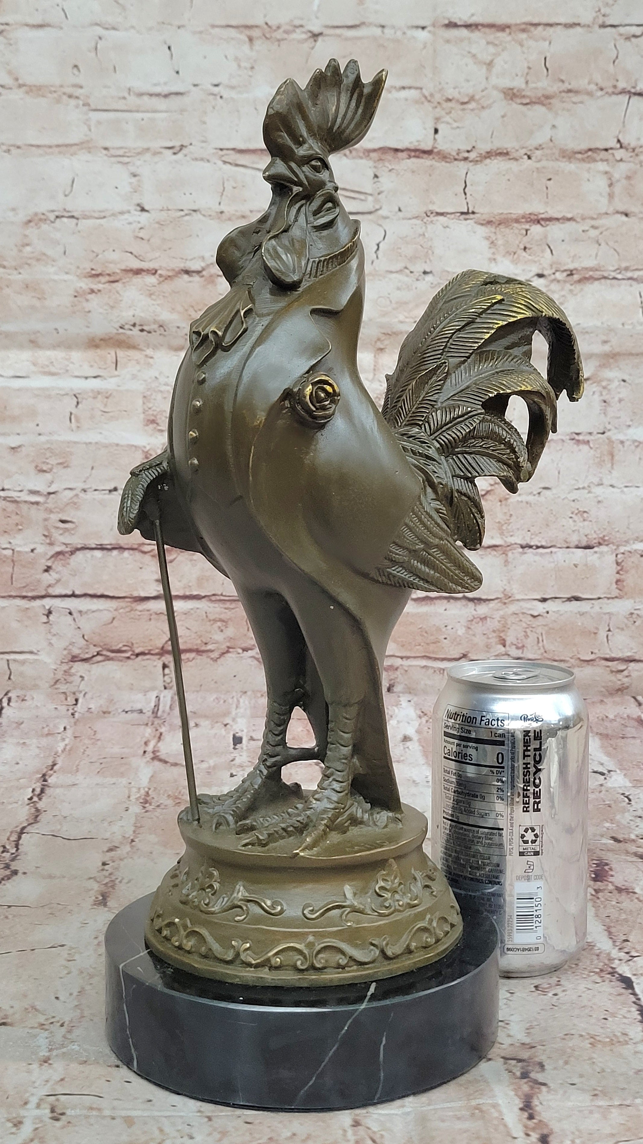 Dapper Rooster Gentleman Bronze – Victorian Style
