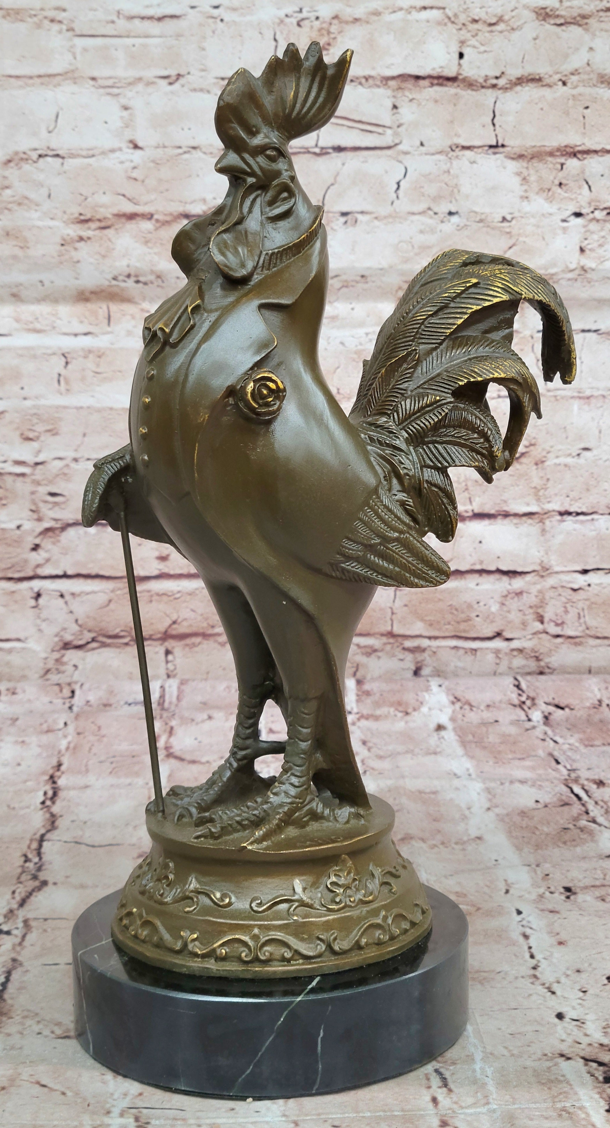 Dapper Rooster Gentleman Bronze – Victorian Style