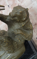 Bull and Bear Bronze Sculpture - Financial Market Symbol