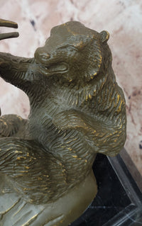 Bull and Bear Bronze Sculpture - Financial Market Symbol