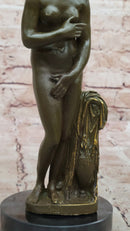 Bronze Sculpture of Venus – Classical Nude Female Figure on Marble Base