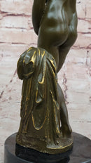 Bronze Sculpture of Venus – Classical Nude Female Figure on Marble Base