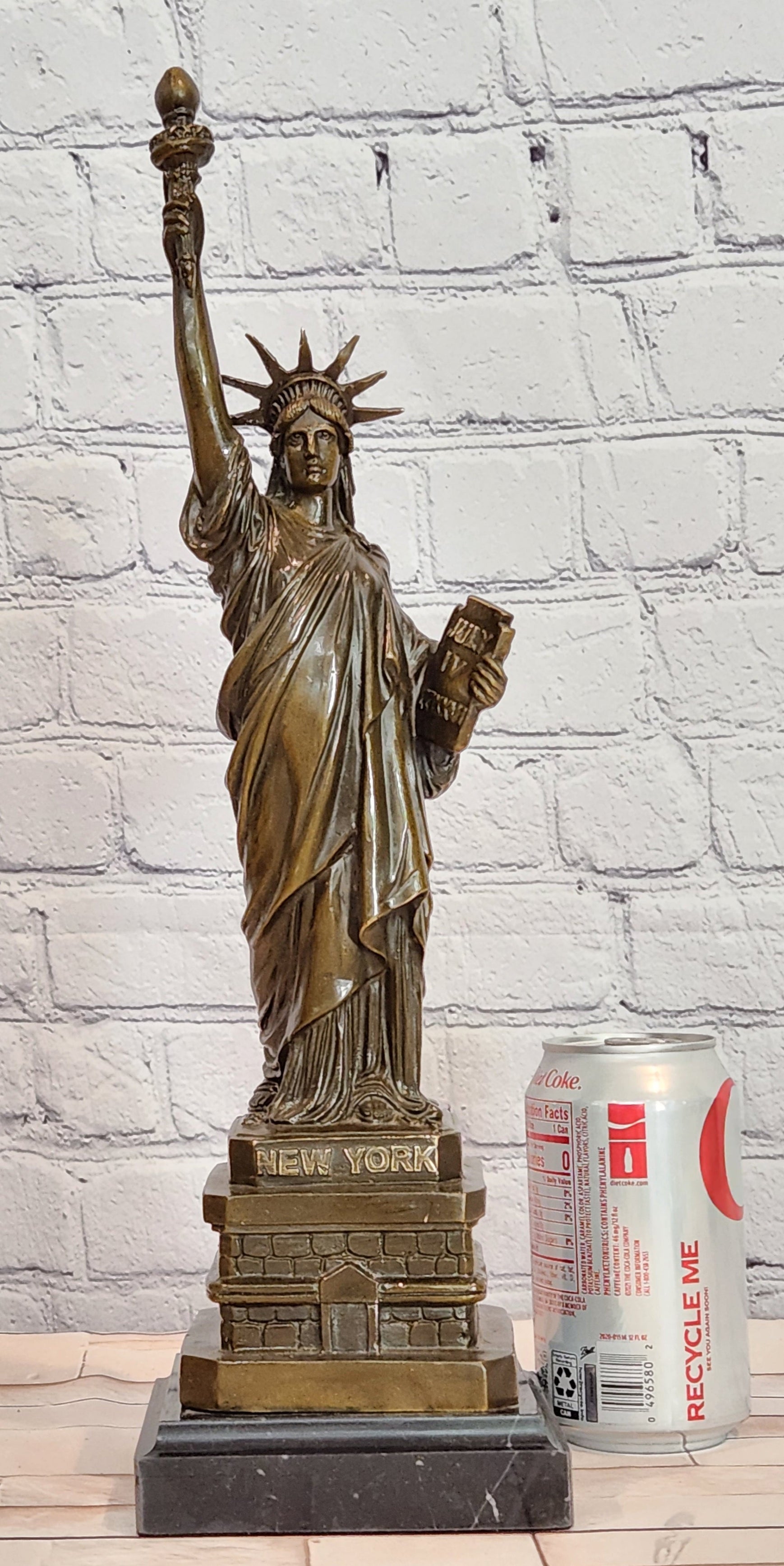 Large Statue of Liberty Hot Cast Bronze Sculpture Figurine Statue by Fisher