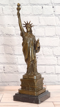 Large Statue of Liberty Hot Cast Bronze Sculpture Figurine Statue by Fisher