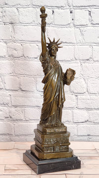 Large Statue of Liberty Hot Cast Bronze Sculpture Figurine Statue by Fisher