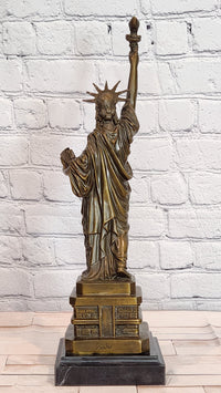 Large Statue of Liberty Hot Cast Bronze Sculpture Figurine Statue by Fisher