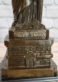 Large Statue of Liberty Hot Cast Bronze Sculpture Figurine Statue by Fisher