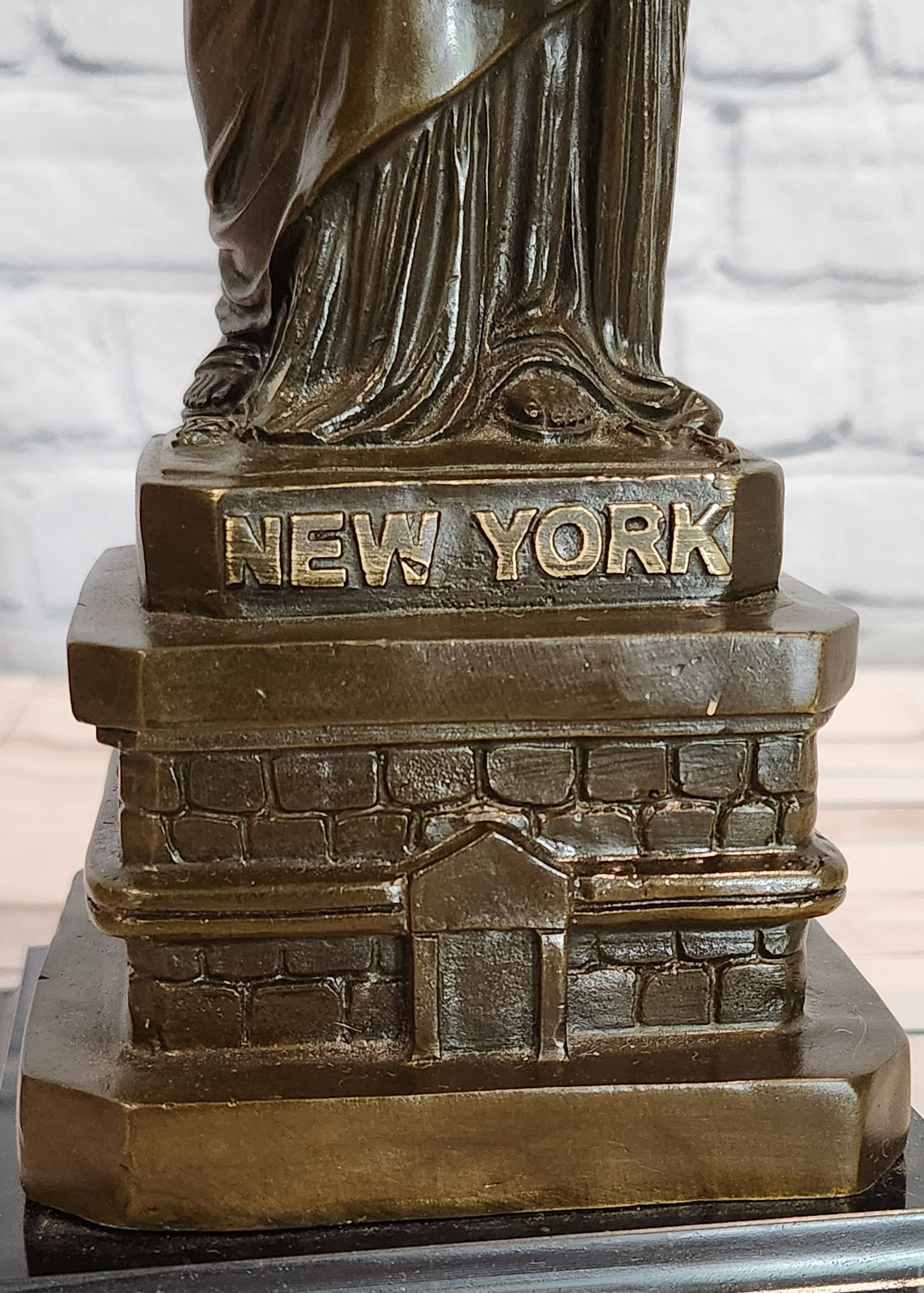 Large Statue of Liberty Hot Cast Bronze Sculpture Figurine Statue by Fisher