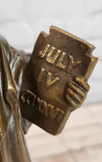 Large Statue of Liberty Hot Cast Bronze Sculpture Figurine Statue by Fisher