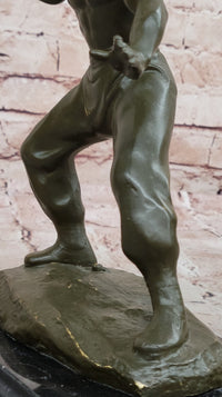 Bruce Lee Martial Artist Bronze Sculpture - Kung Fu Karate Art