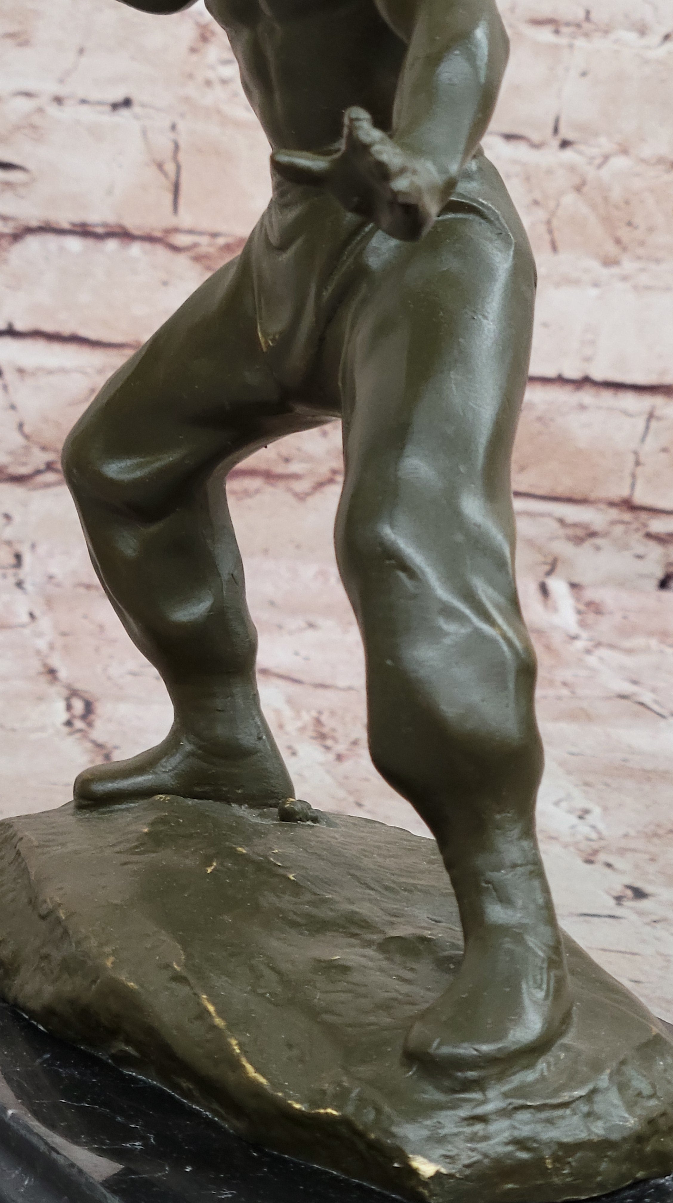 Bruce Lee Martial Artist Bronze Sculpture - Kung Fu Karate Art