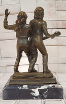 Bronze Sculpture Male Guitar Player and Female Singer by Williams Figurine