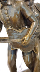 Bronze Sculpture Male Guitar Player and Female Singer by Williams Figurine