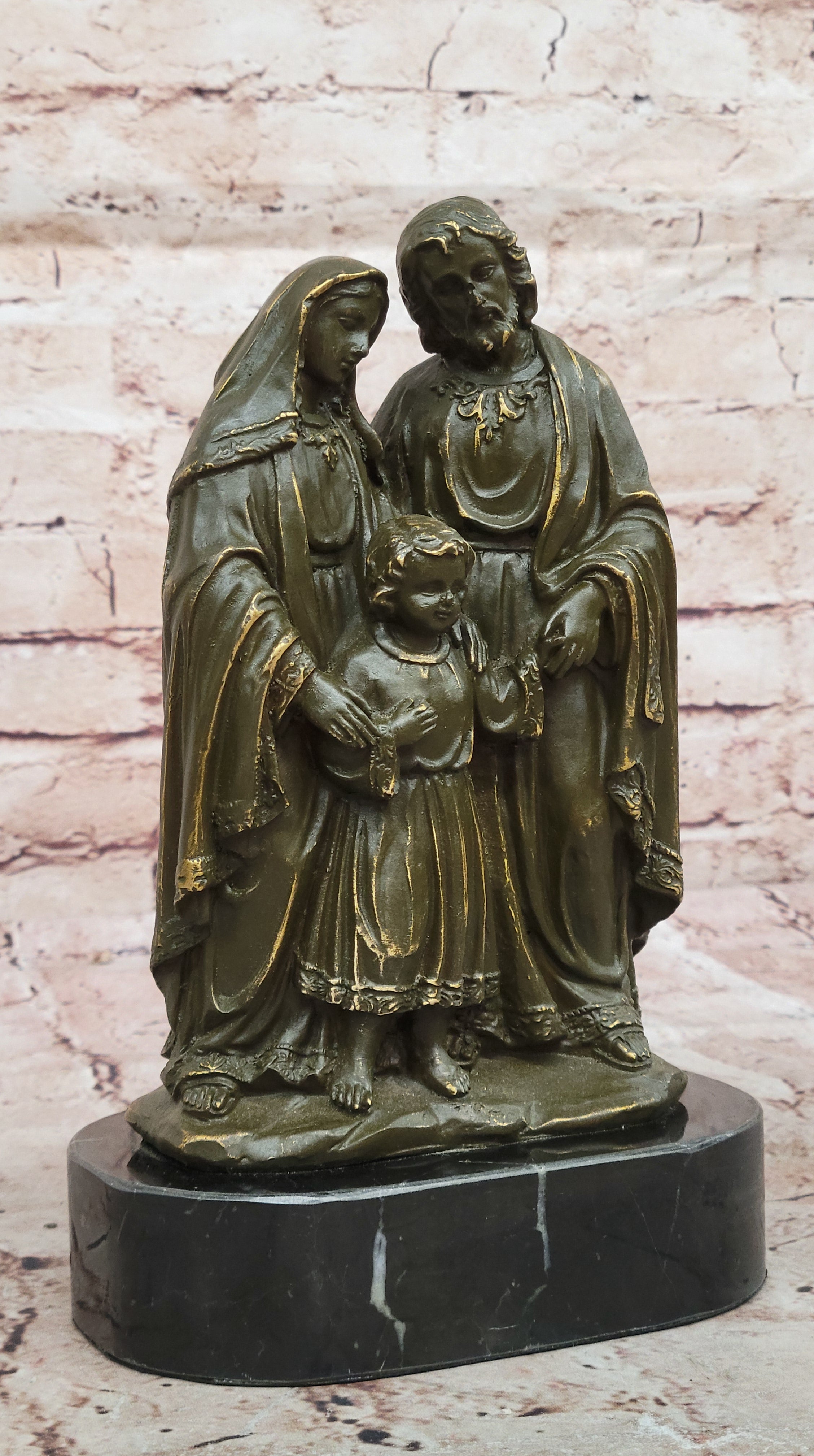 Holy Family Bronze Sculpture – Jesus, Mary & Joseph