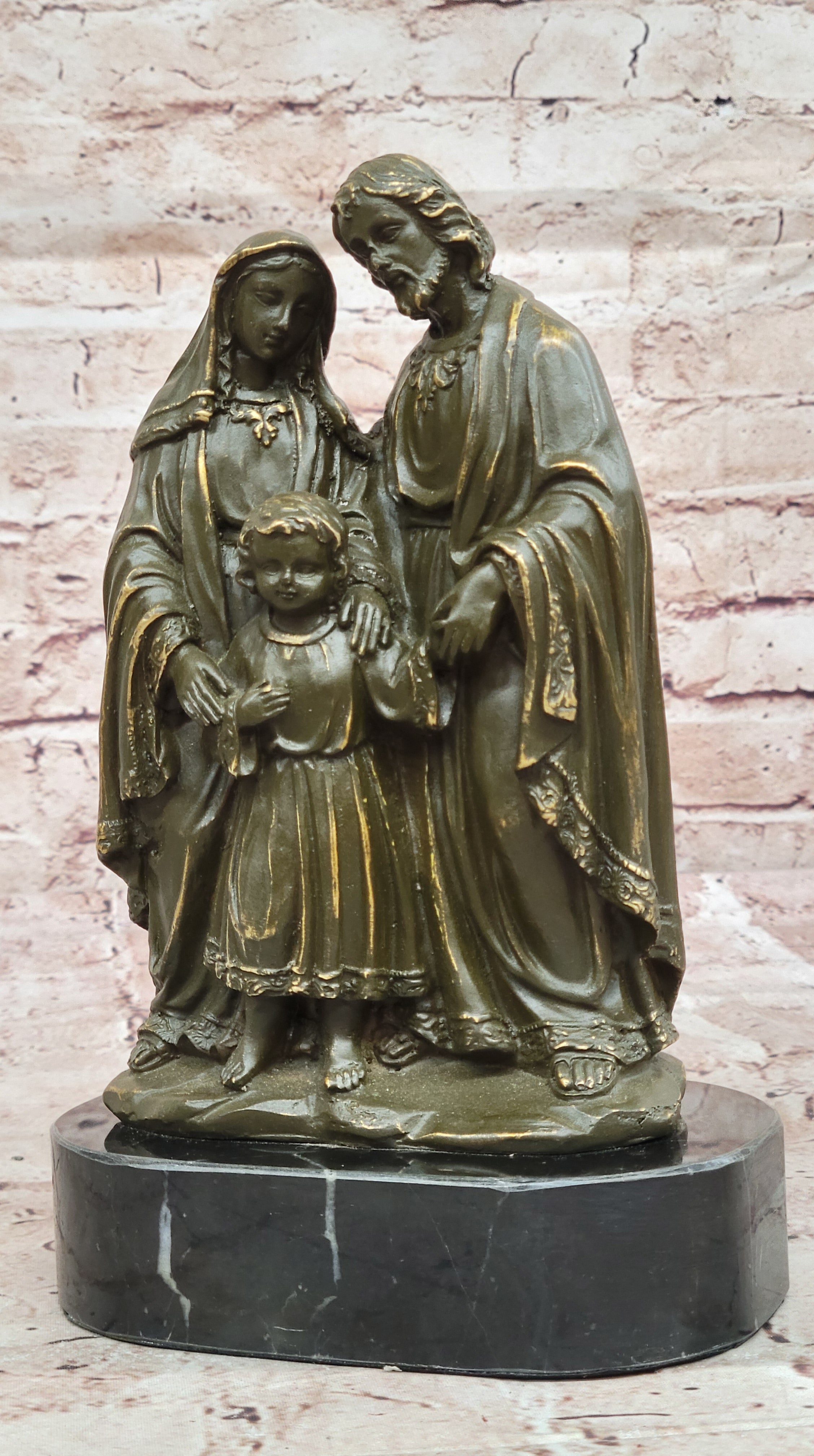 Holy Family Bronze Sculpture – Jesus, Mary & Joseph