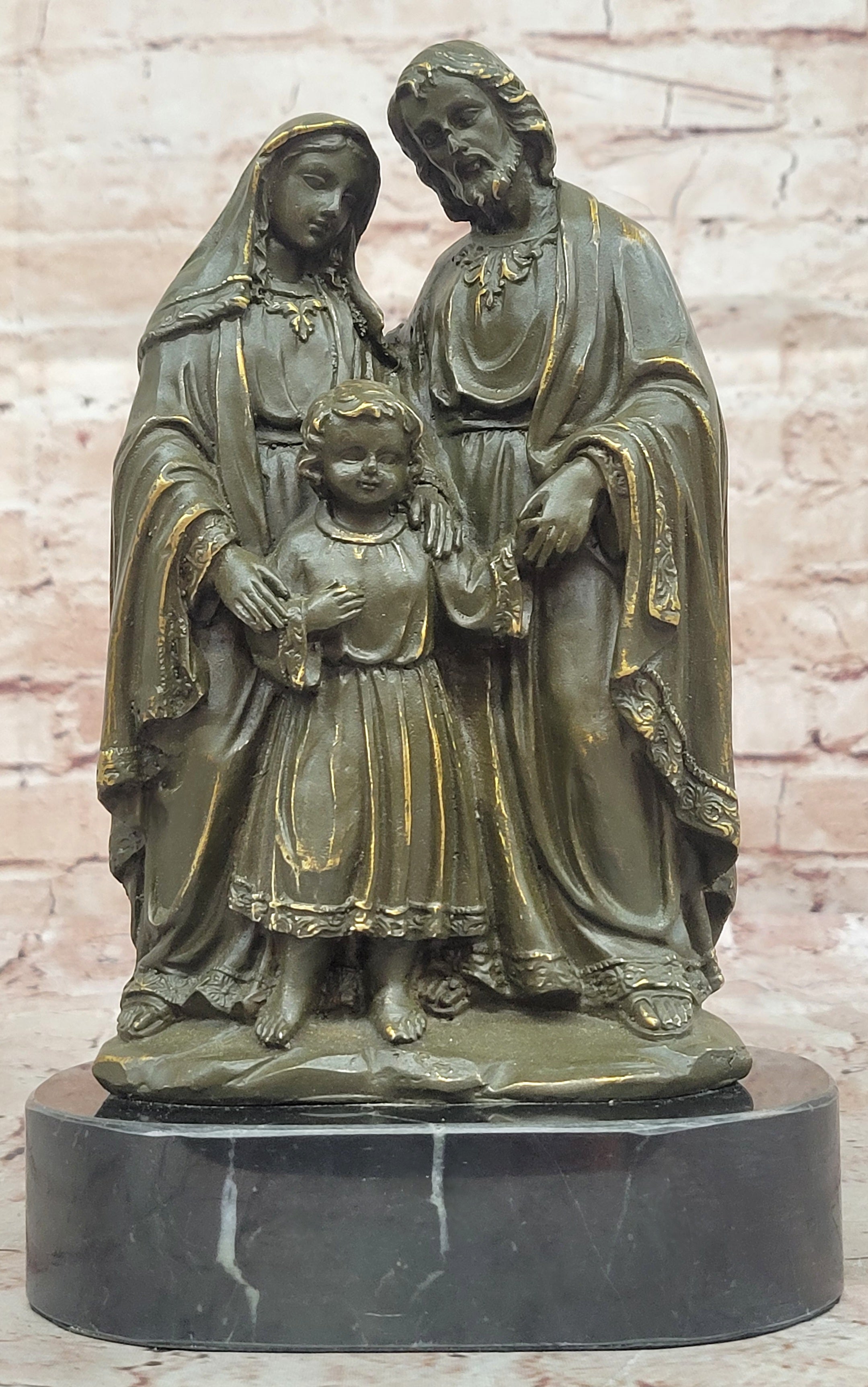 Holy Family Bronze Sculpture – Jesus, Mary & Joseph