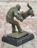Dog Trainer with Police Dog Bronze Sculpture