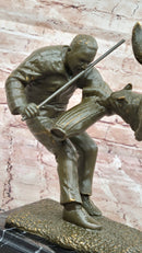 Dog Trainer with Police Dog Bronze Sculpture
