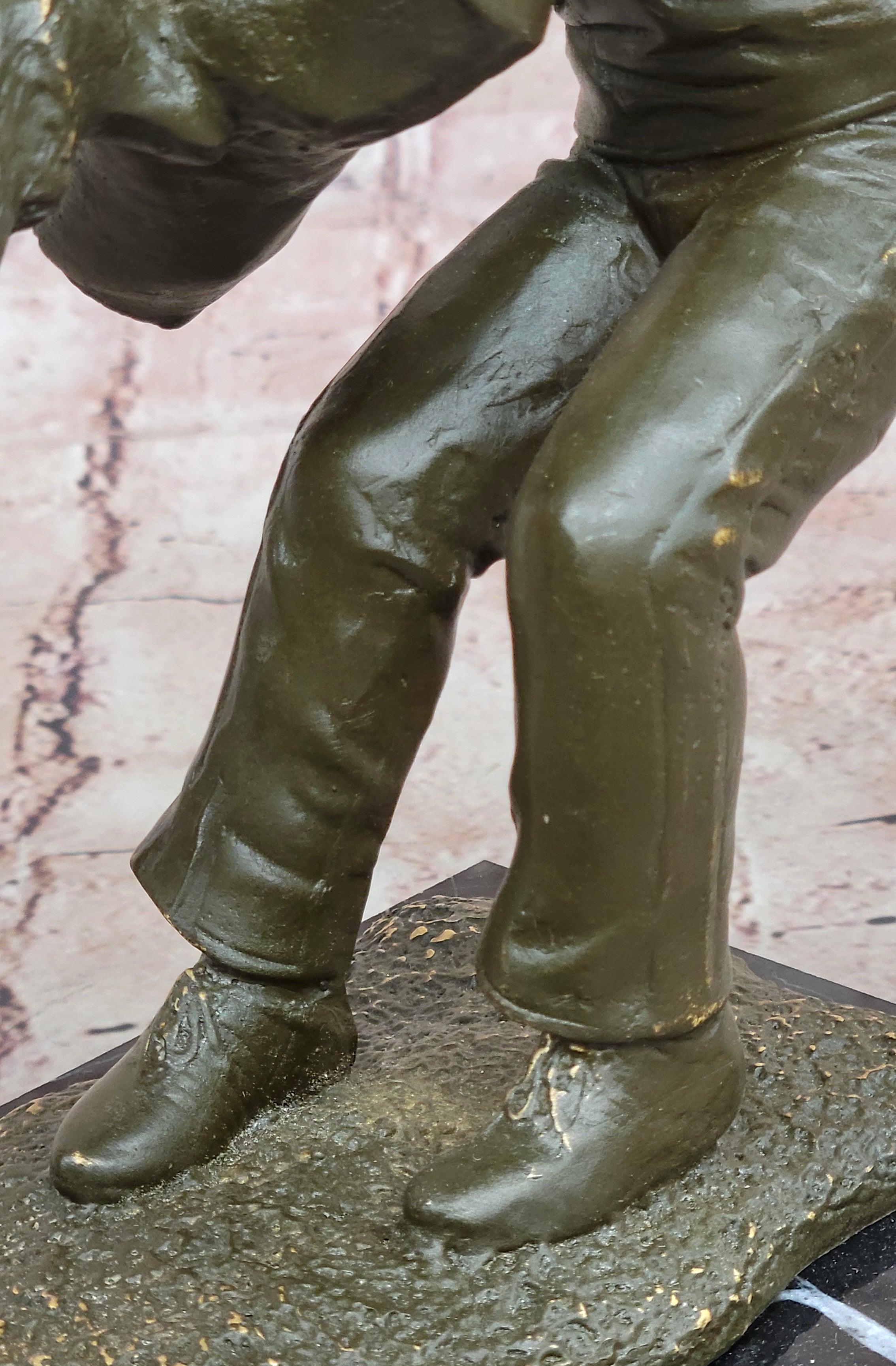Dog Trainer with Police Dog Bronze Sculpture