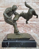 Dog Trainer with Police Dog Bronze Sculpture