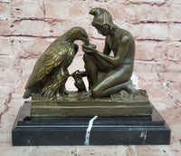 Bronze Zeus and Ganymede - Mythical Greek Sculpture