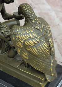 Bronze Zeus and Ganymede - Mythical Greek Sculpture