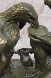 Bronze Zeus and Ganymede - Mythical Greek Sculpture
