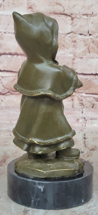 Bronze Child Violinist – Young Girl Playing Fiddle