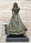 Bronze Quinceañera Girl - Elegant 15th Birthday