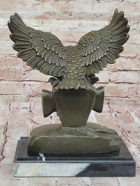 Bronze Eagle and Handshake – American Unity Sculpture