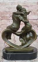 Romantic Couple Bronze Sculpture by Patoue