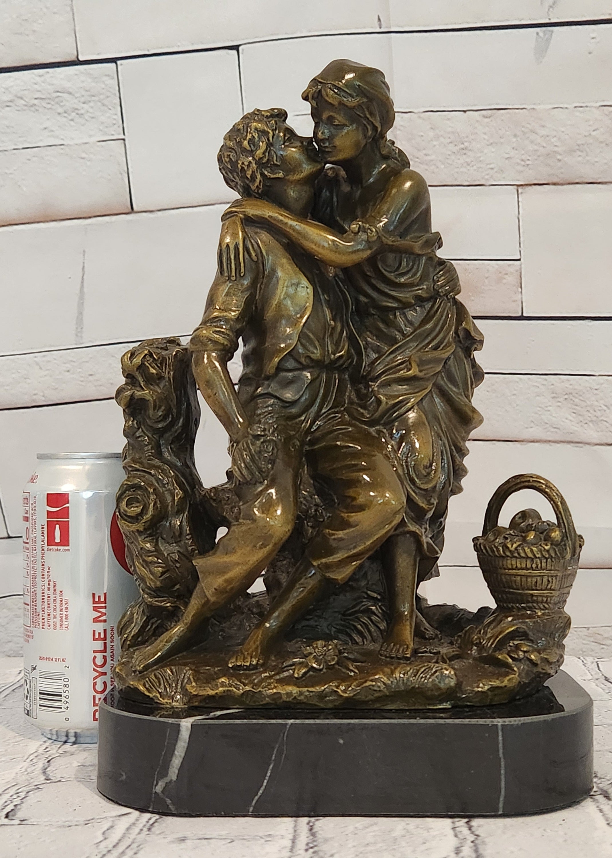 Art Nouveau Couple Romance Romantic Love Museum Quality Bronze Sculpture