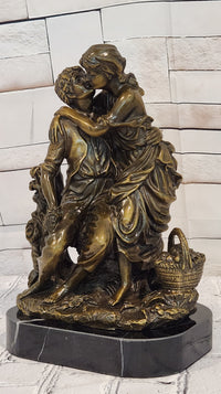 Art Nouveau Couple Romance Romantic Love Museum Quality Bronze Sculpture