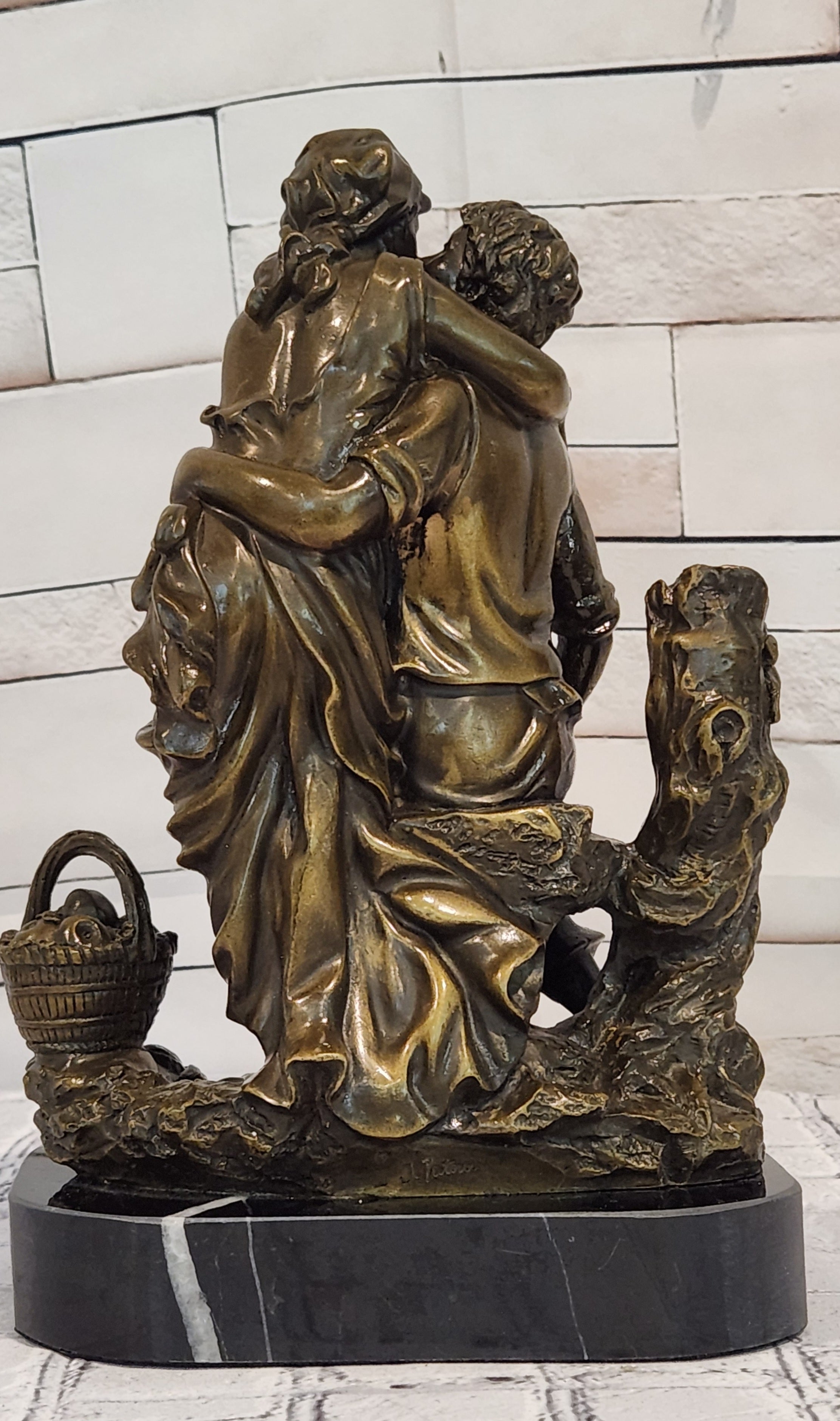 Art Nouveau Couple Romance Romantic Love Museum Quality Bronze Sculpture