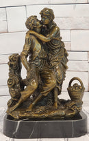 Art Nouveau Couple Romance Romantic Love Museum Quality Bronze Sculpture