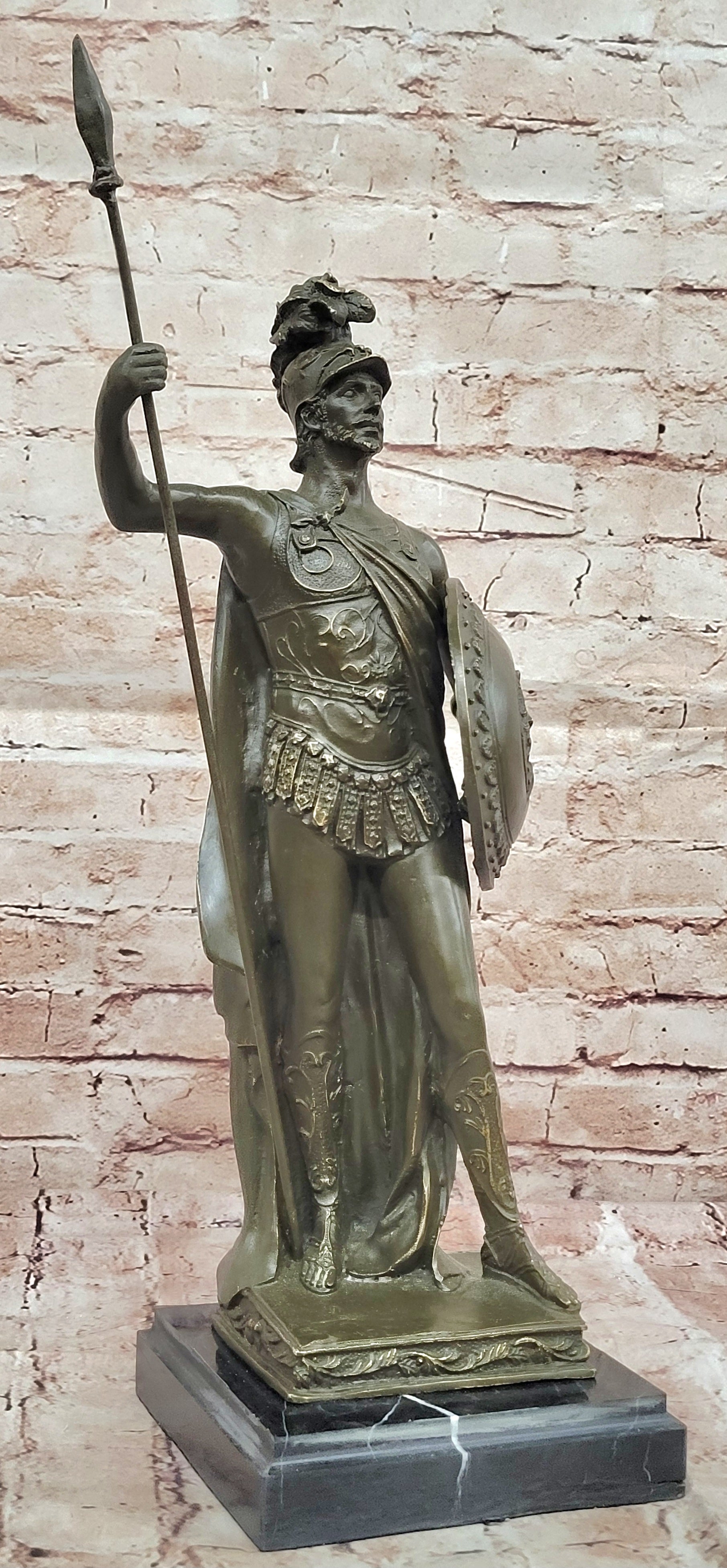 King Leonidas Greek Spartan Warrior Achilles - Bronze Sculpture