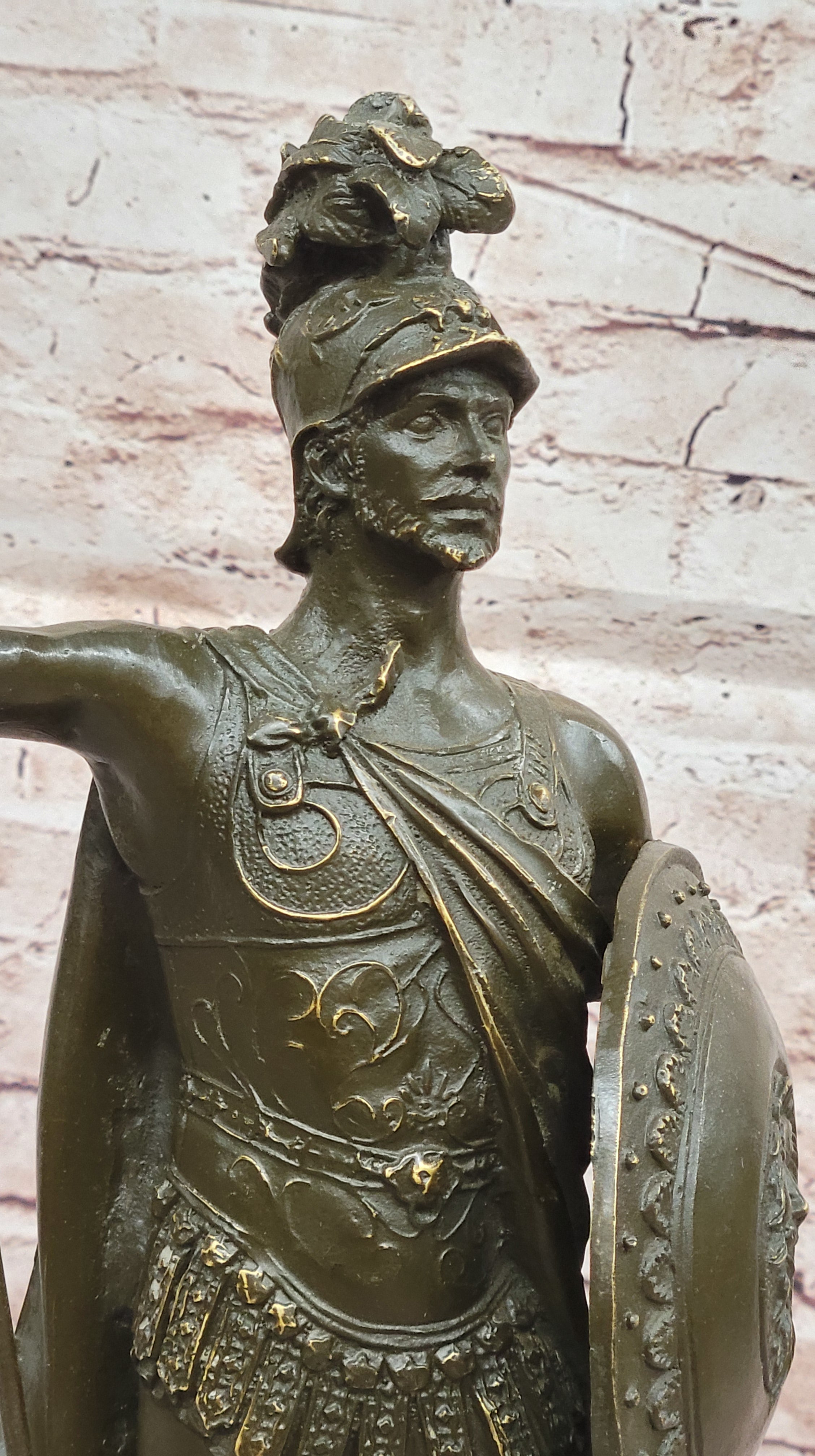 King Leonidas Greek Spartan Warrior Achilles - Bronze Sculpture
