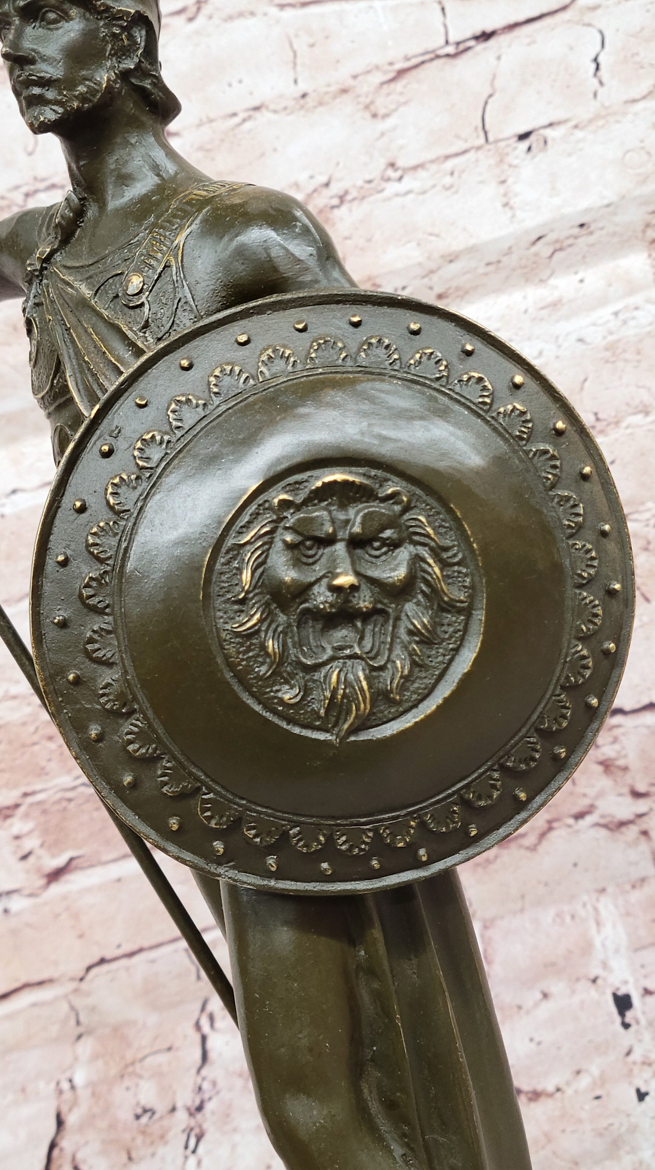 King Leonidas Greek Spartan Warrior Achilles - Bronze Sculpture