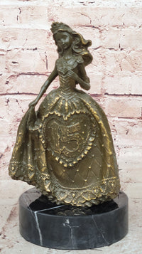 15th Birthday Bronze Sculpture – Quinceañera Girl in Dress