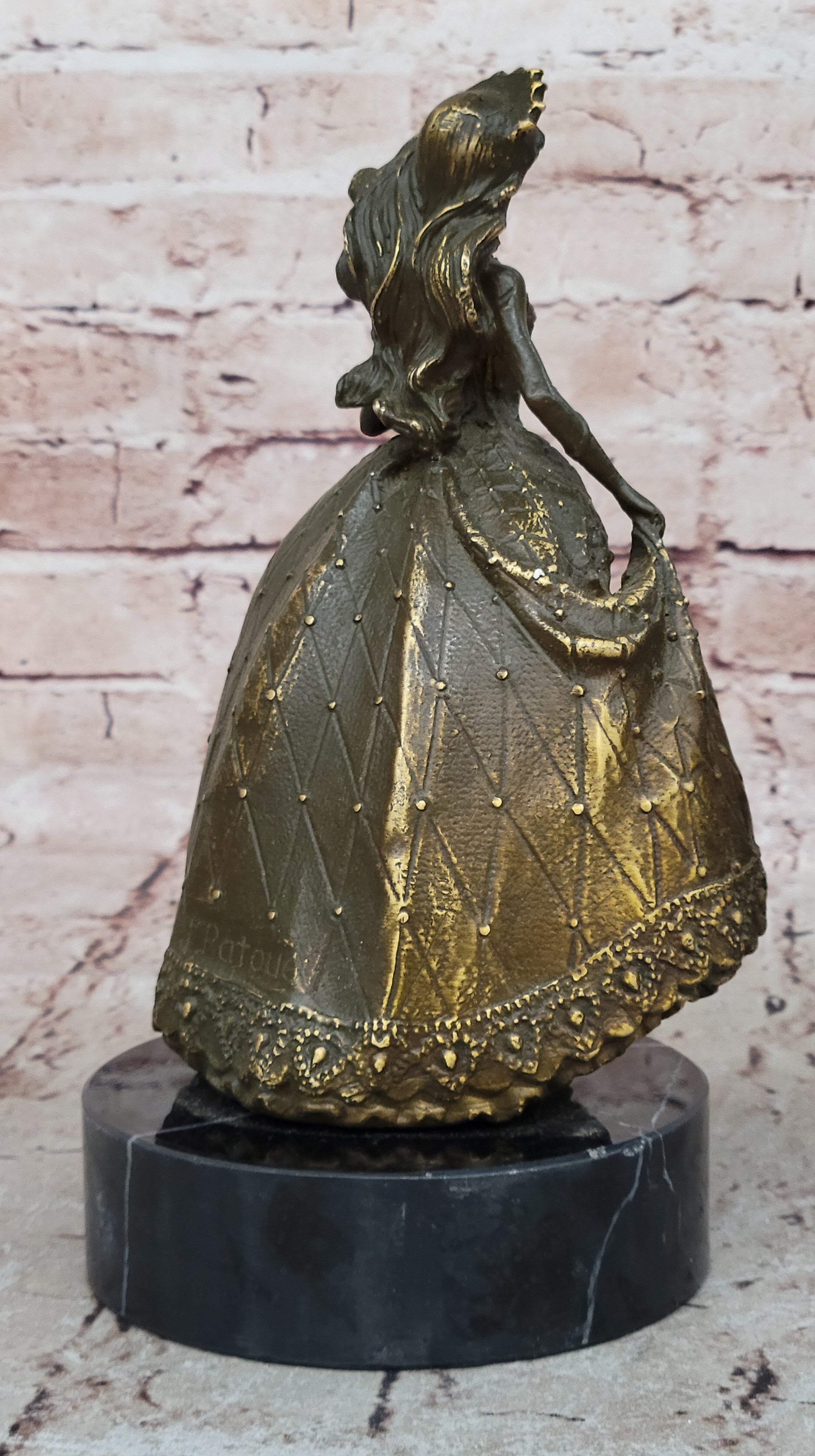 15th Birthday Bronze Sculpture – Quinceañera Girl in Dress