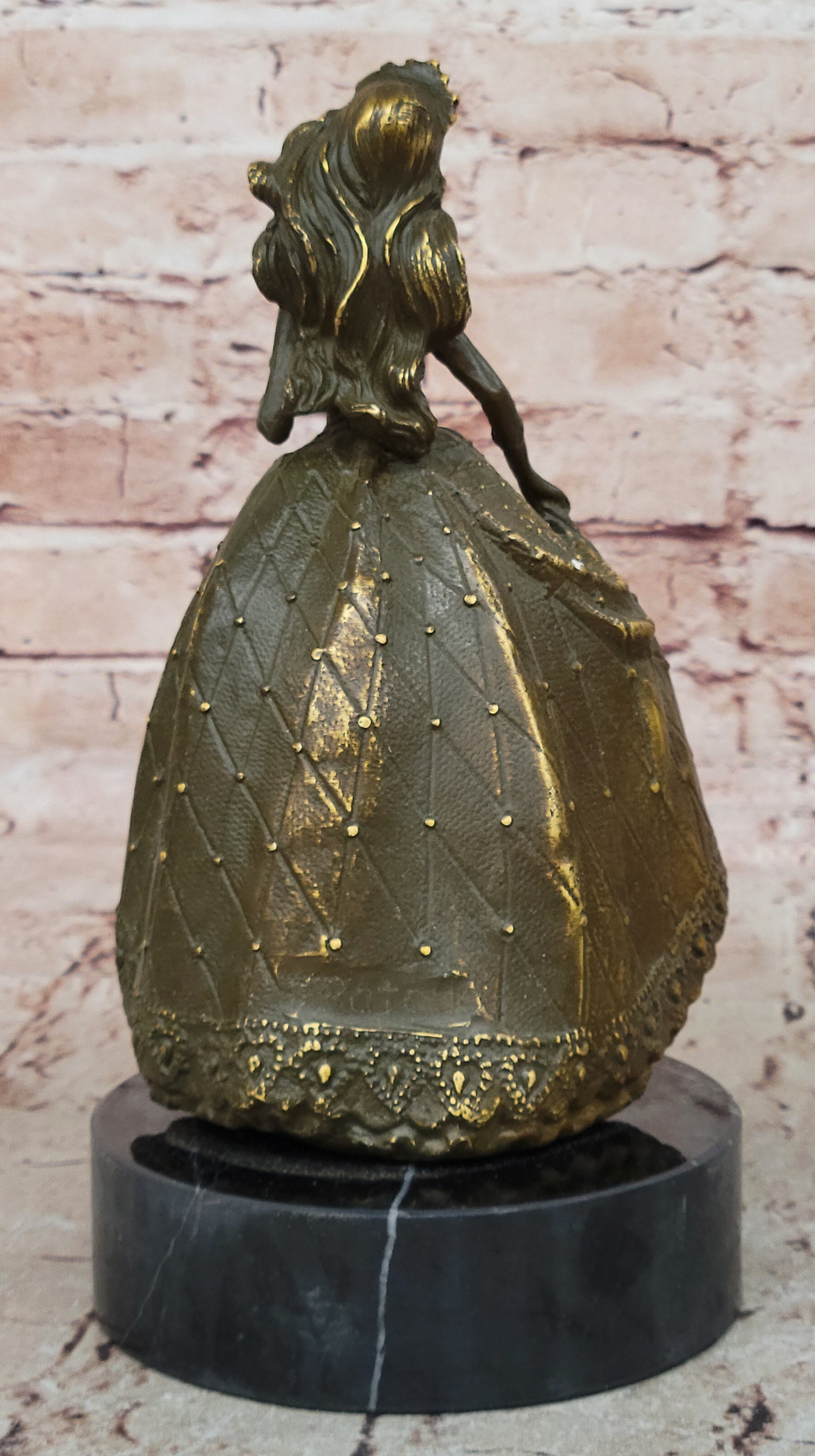 15th Birthday Bronze Sculpture – Quinceañera Girl in Dress