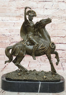 Roman Cavalry Centurion on Horseback - Bronze by Kamiko