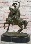 Roman Cavalry Centurion on Horseback - Bronze by Kamiko