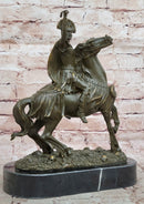 Roman Cavalry Centurion on Horseback - Bronze by Kamiko