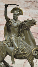 Roman Cavalry Centurion on Horseback - Bronze by Kamiko