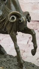 Roman Cavalry Centurion on Horseback - Bronze by Kamiko