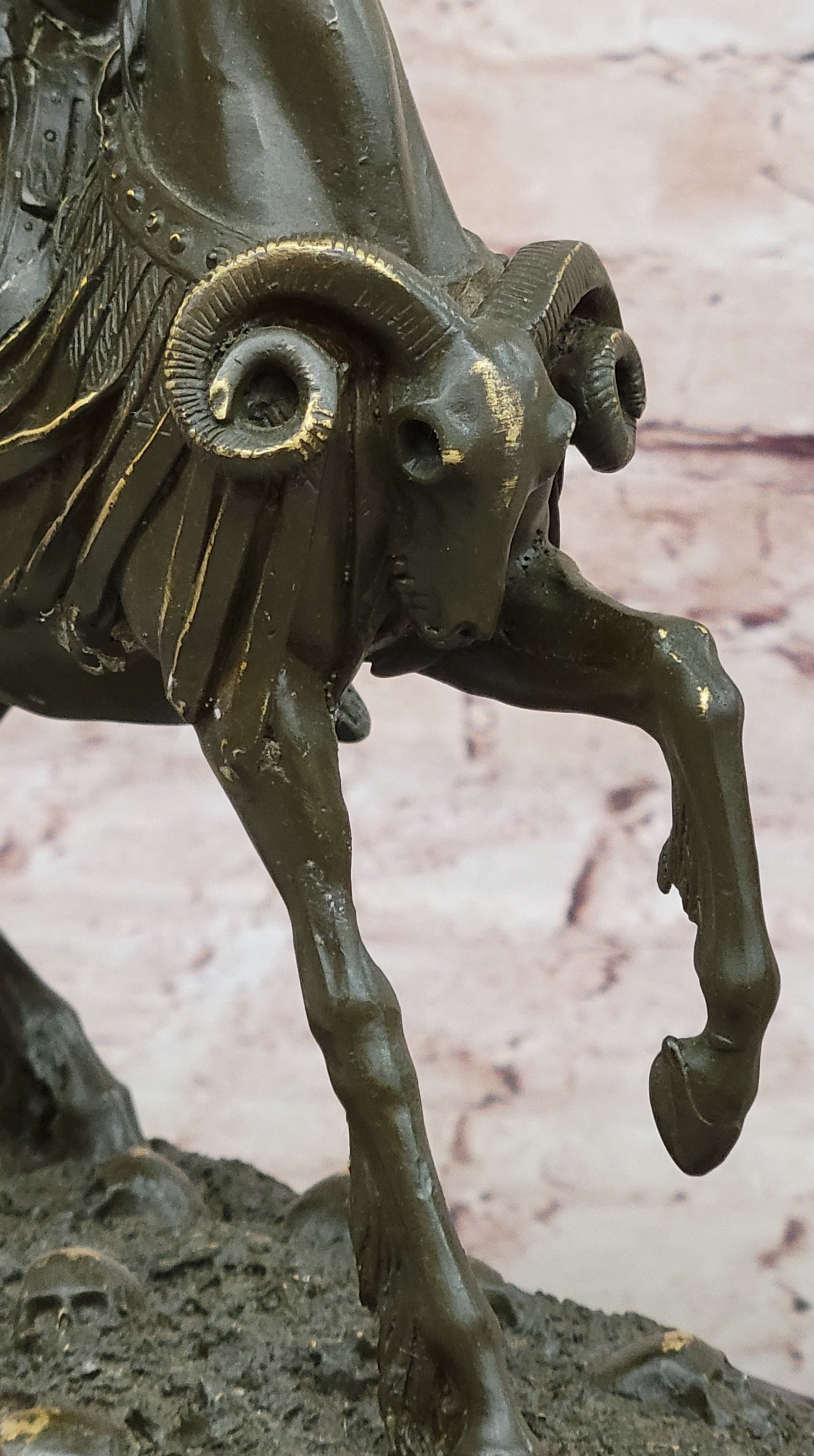 Roman Cavalry Centurion on Horseback - Bronze by Kamiko