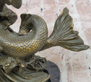 Bronze Poseidon Sculpture – Greek Sea God on Hippocampus